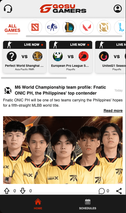 Gosugamers - Telegram App